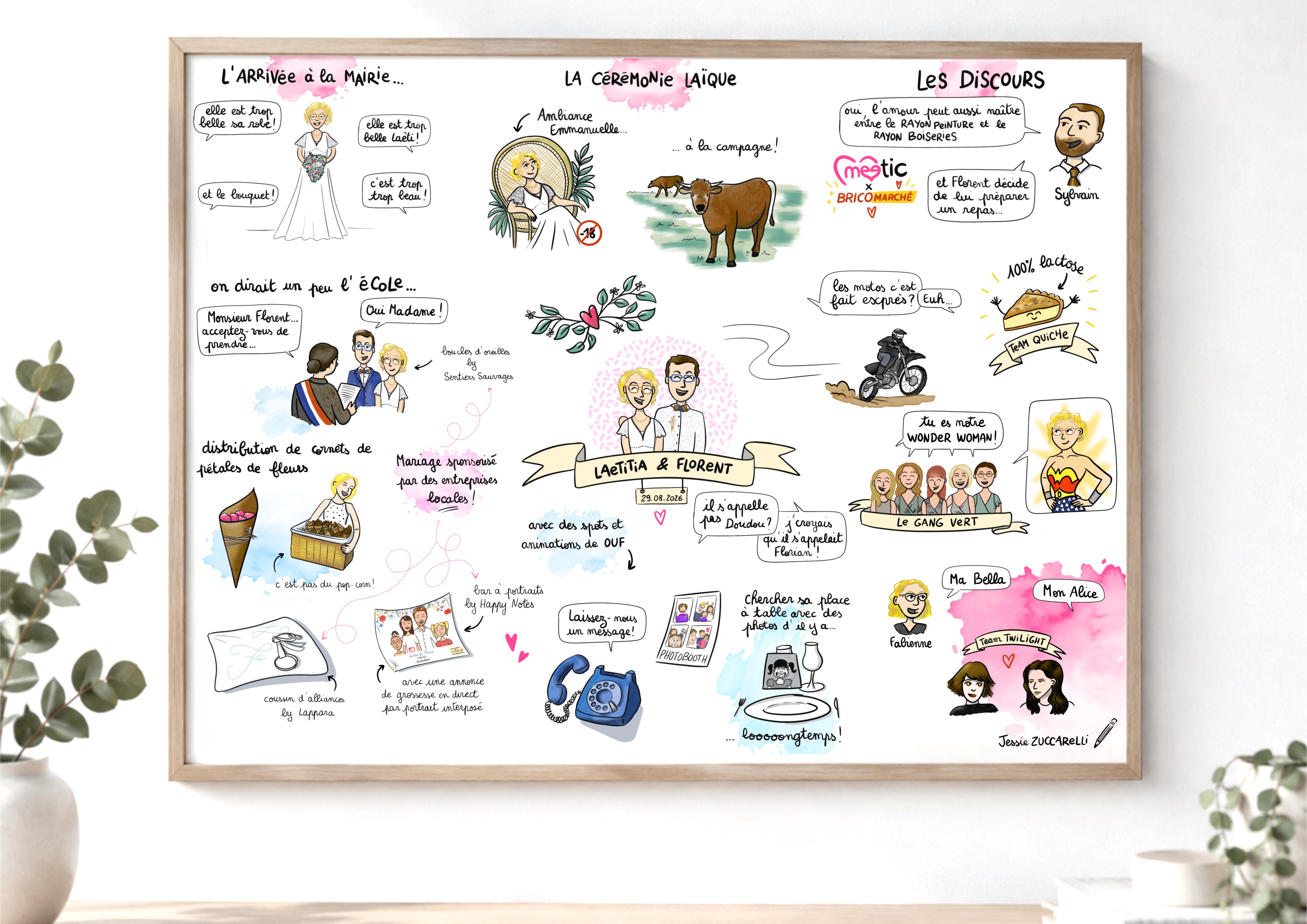 Reportage illustré HappyNotes lors d'un événement